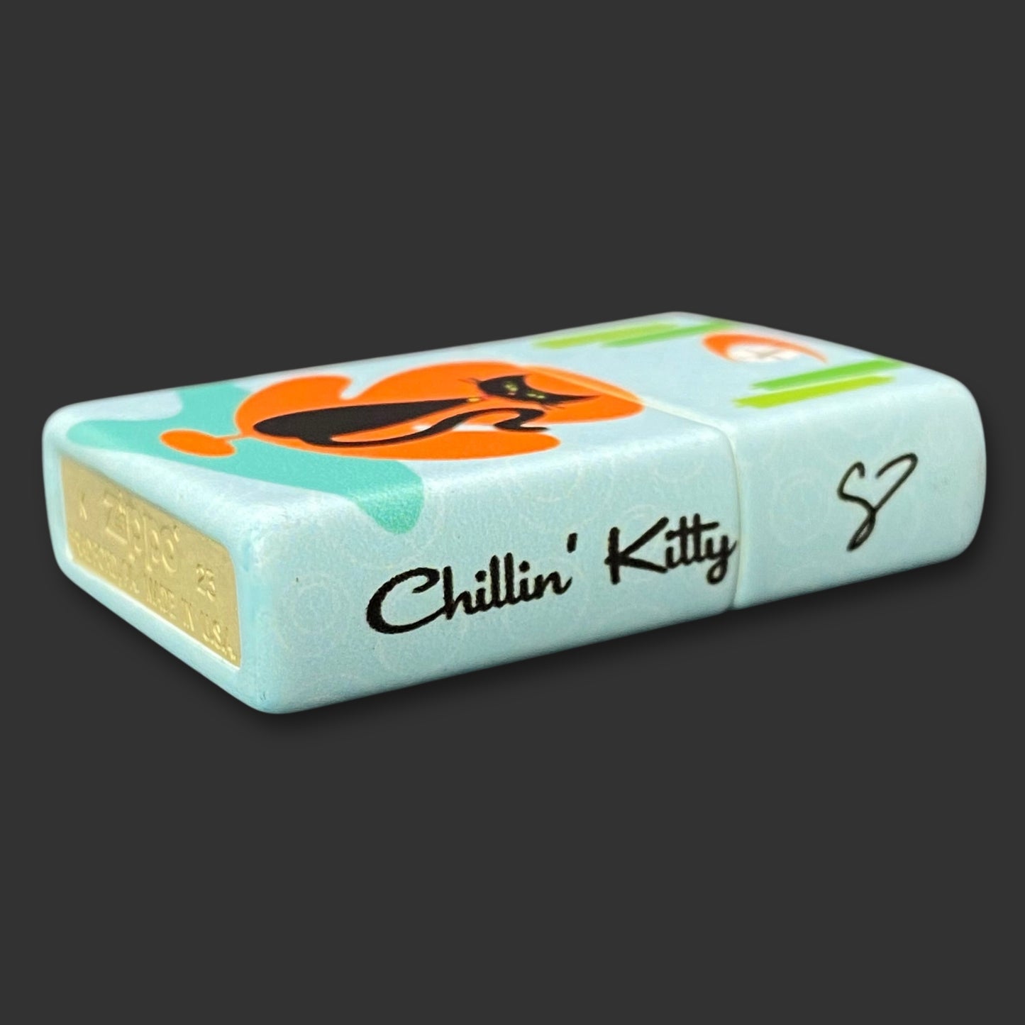 EXCLUSIVE - Riley's 66 Zippo Lighter - Chillin' Kitty - 540 Color