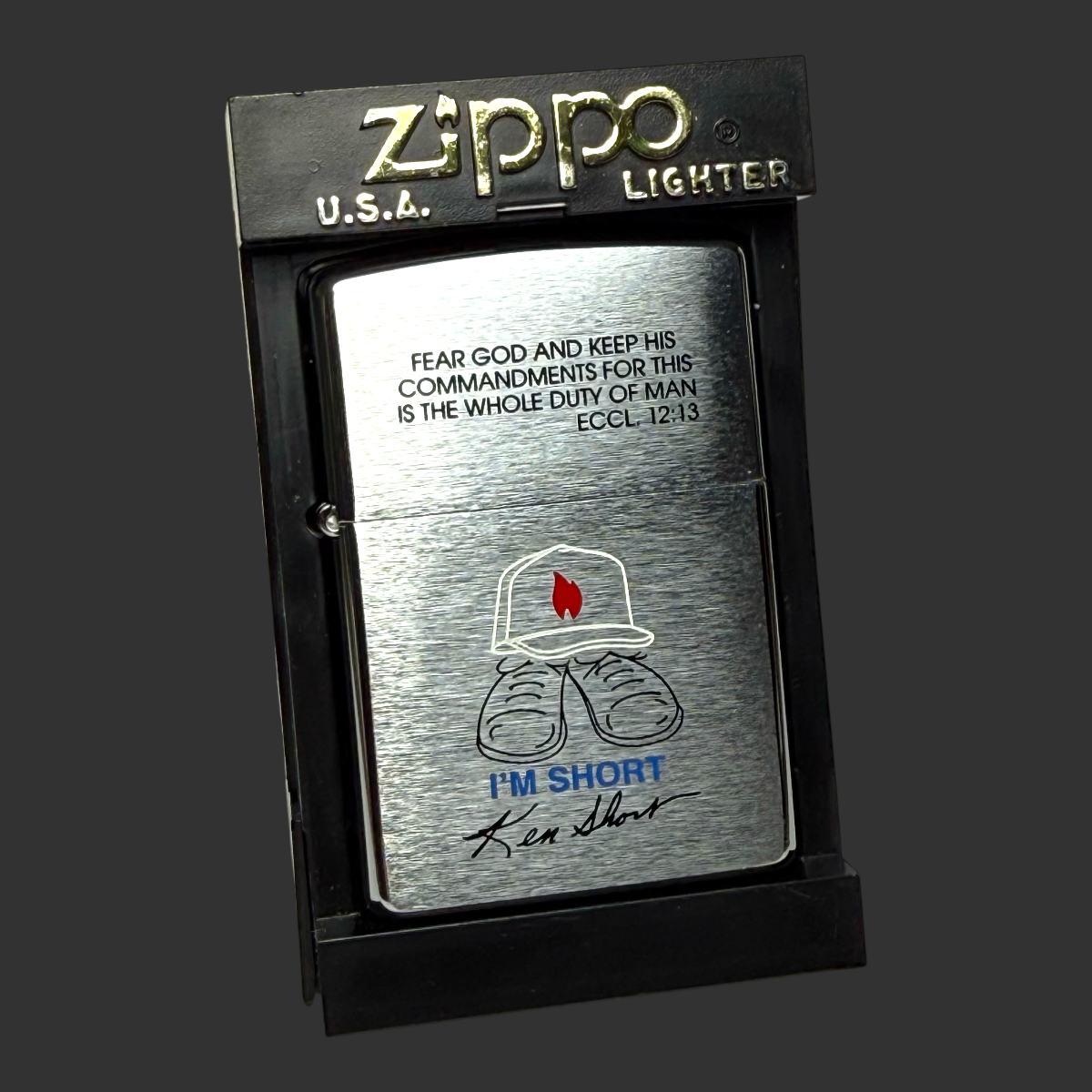1999 Ken Short Etch & Paint Zippo Lighter