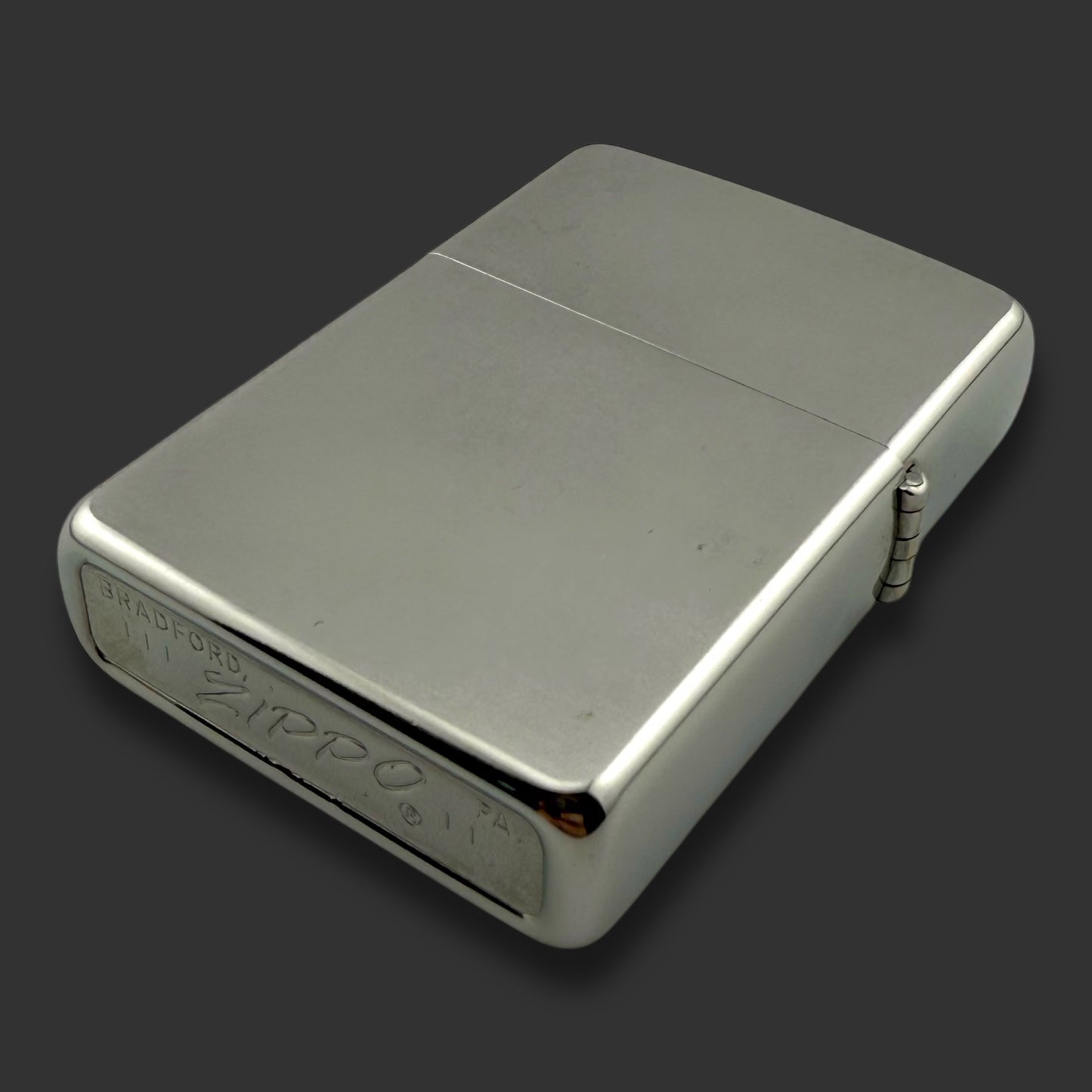 1969 Zippo Lighter - Alpha Omega Rho - Brushed Chrome