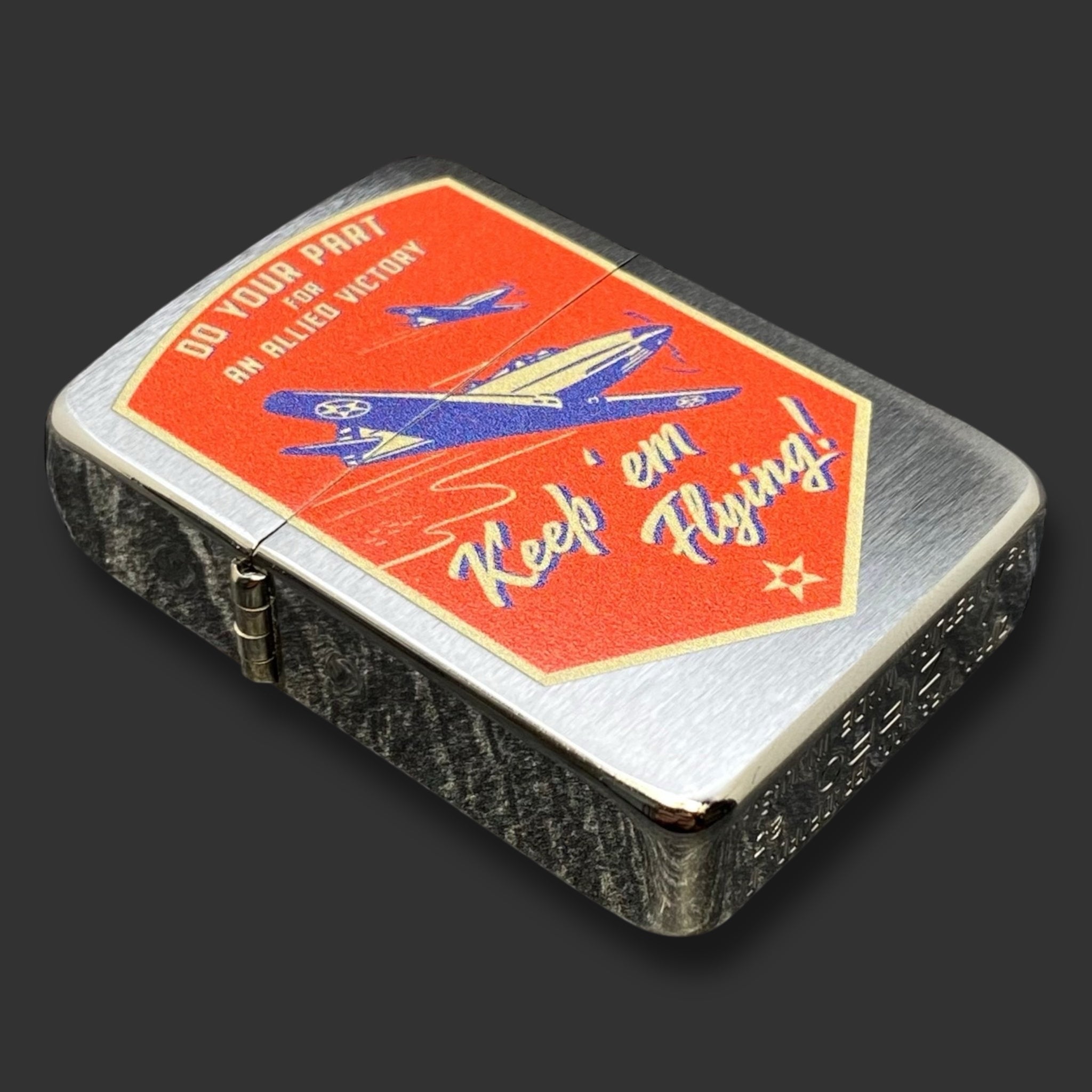 EXCLUSIVE - Riley's 66 Zippo Lighter - Keep 'Em Flying - 1941 Replica