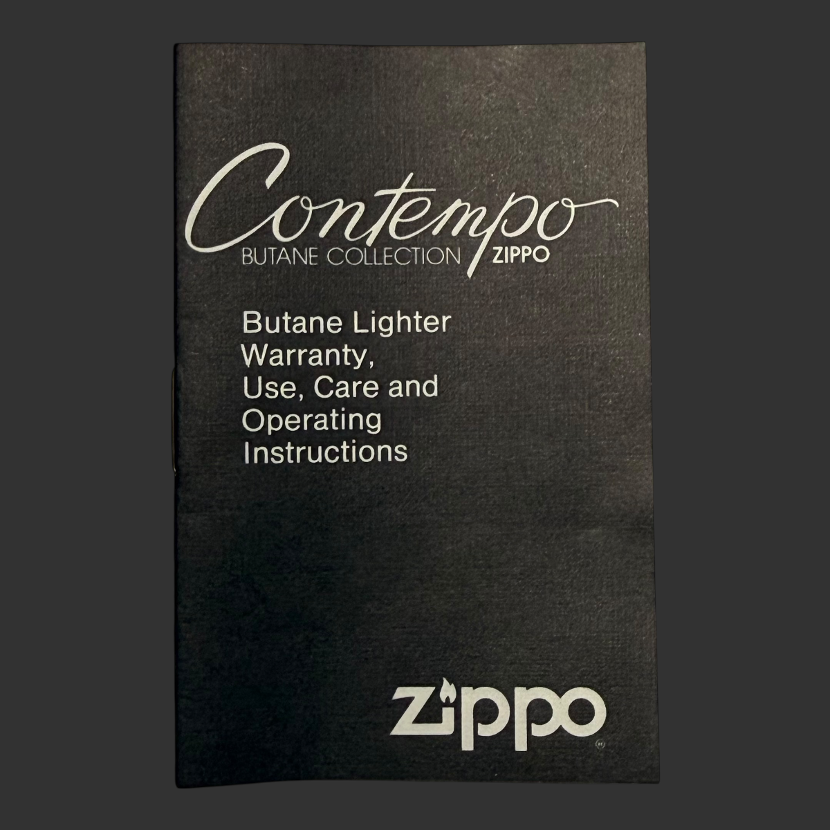 1985 Zippo Contempo Butane Lighter Test Sample