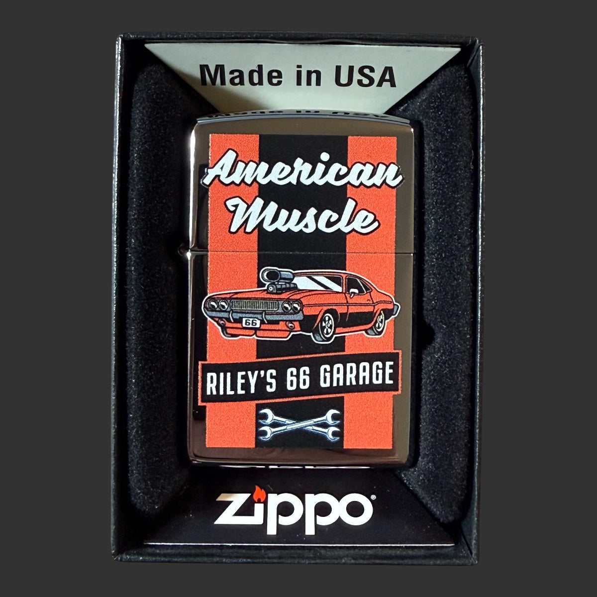 2021 Original Riley's 66 American Muscle Zippo Lighter