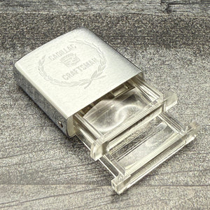 1979 Zippo Rule & Magnifier Set - Cadillac - Brushed Chrome