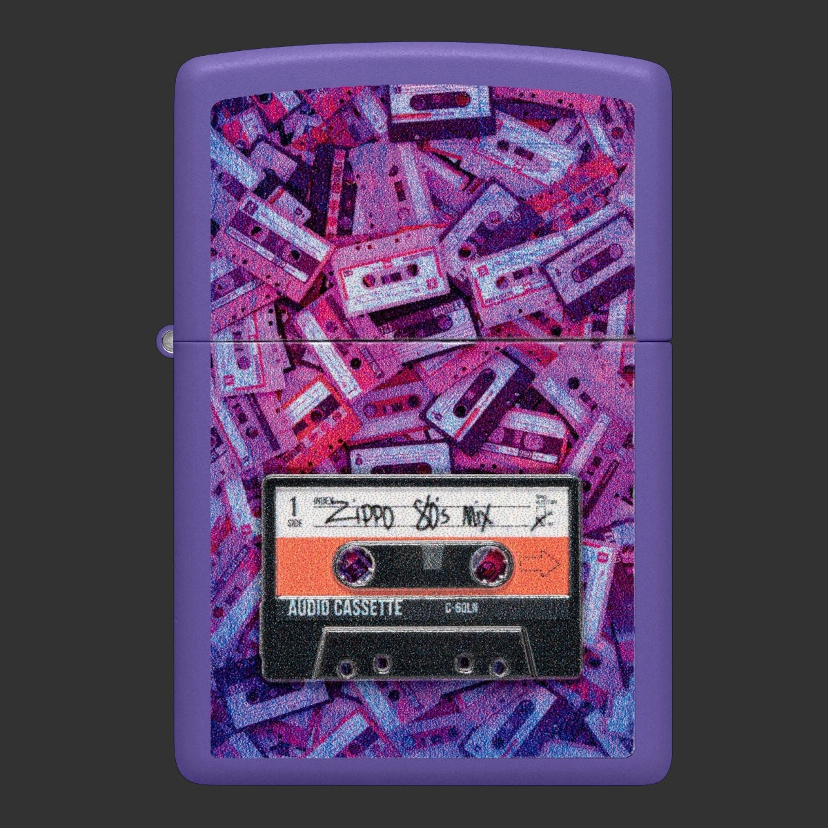 Zippo Lighter 80's Cassette Tape Design