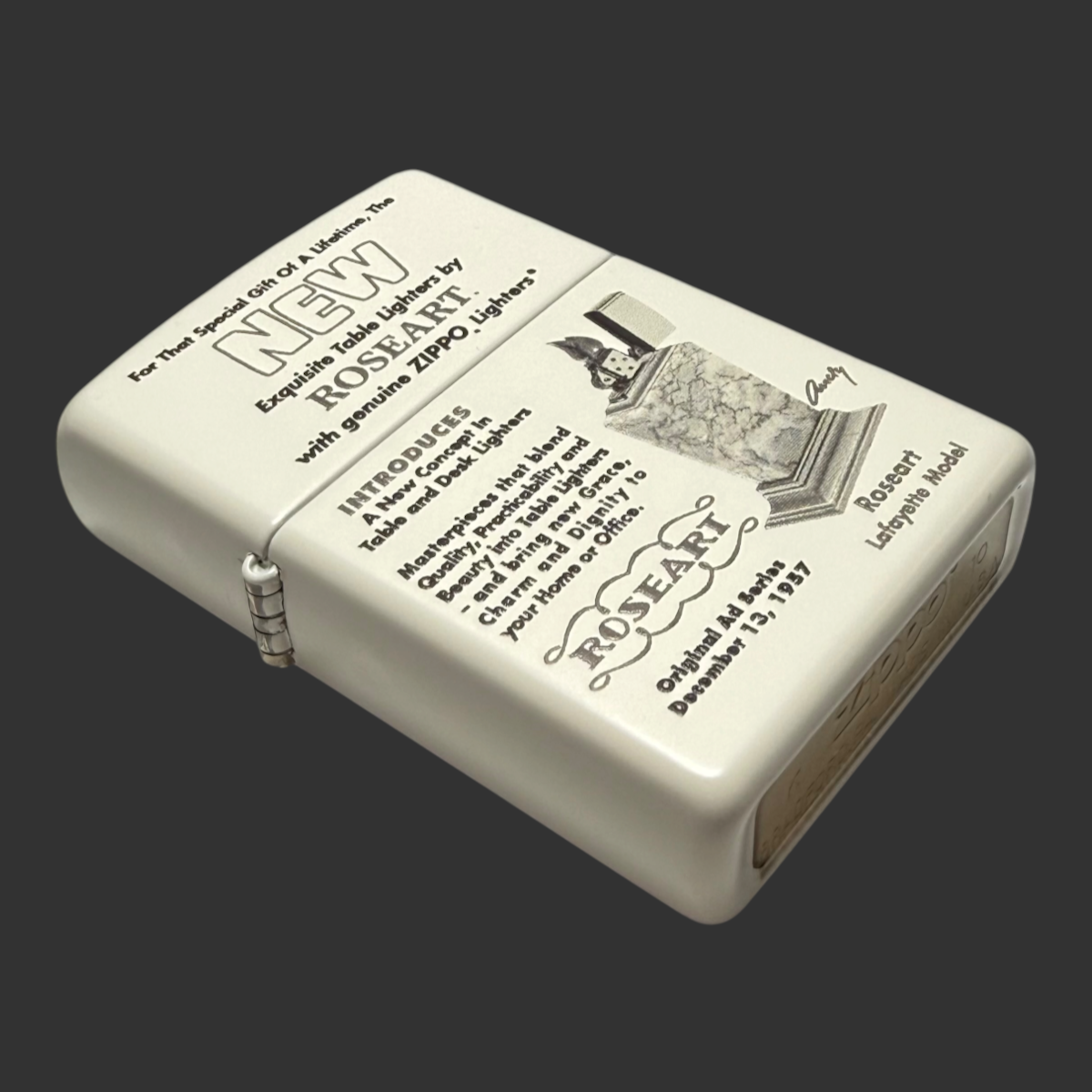 2010 Roseart Lafayette Model Zippo Lighter 06/50
