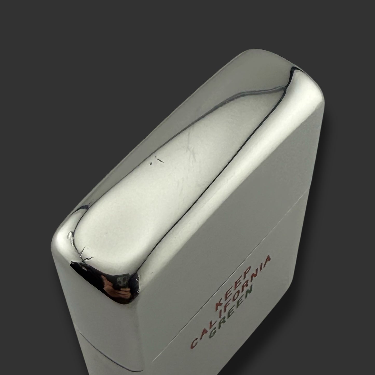 1955 Zippo Lighter - Roger Machinery Company - Etch & Paint - Brushed Chrome