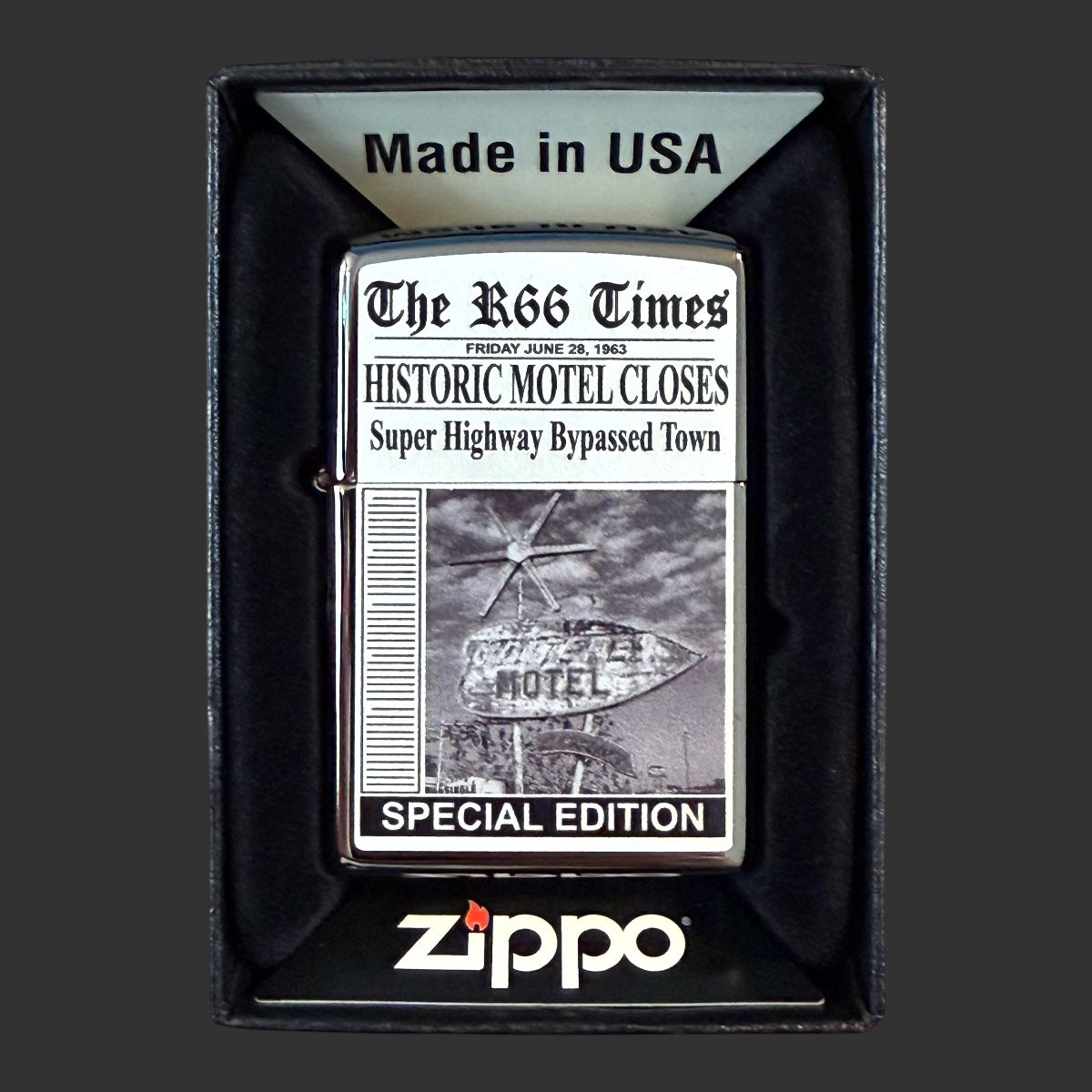 2017 Original Riley's 66 Riley Motel Zippo Lighter