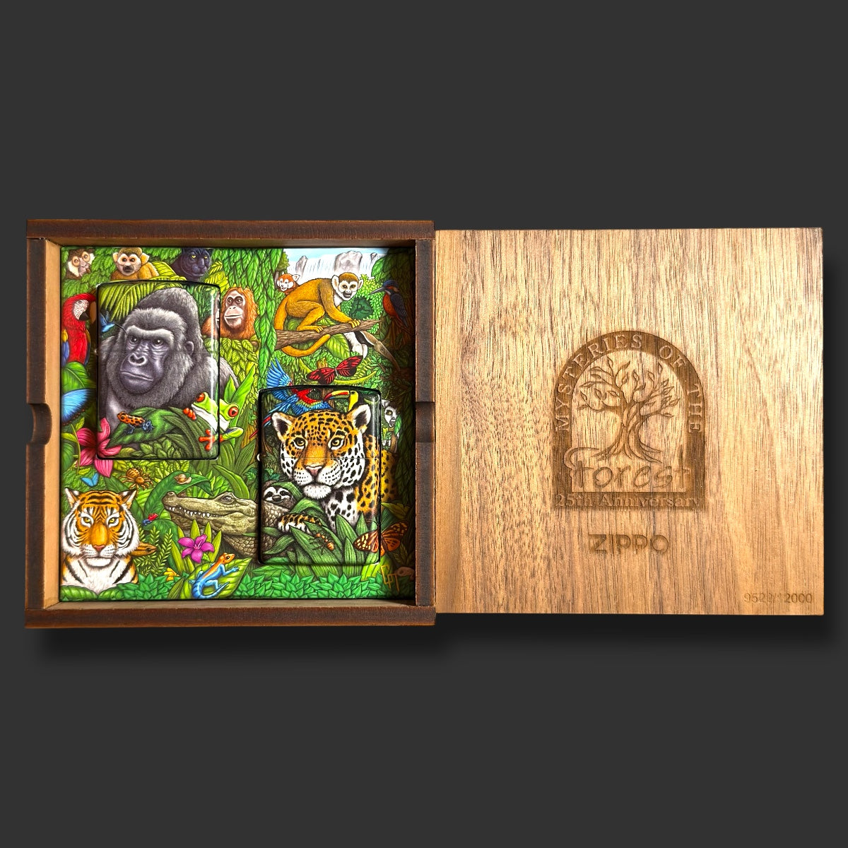 2020 25th Anniversary Mysteries of the Forest Zippo Lighter Set