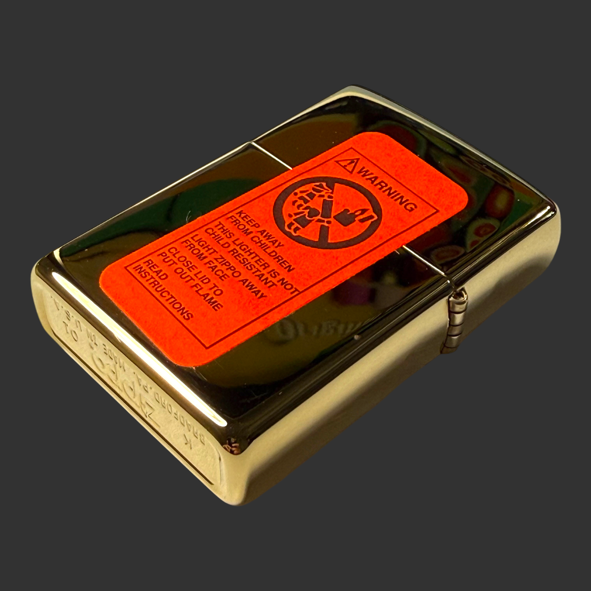 Brown Flame Stitch Zippo Lighter