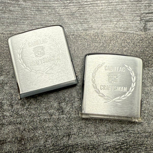 1979 Zippo Rule & Magnifier Set - Cadillac - Brushed Chrome