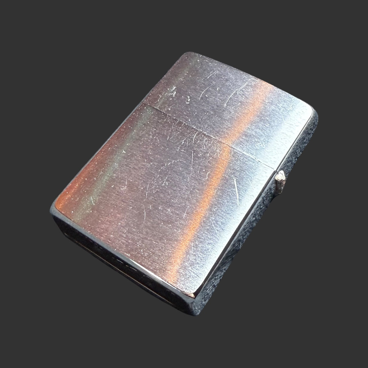 1972 Zippo Lighter - Little Persuader - Brushed Chrome
