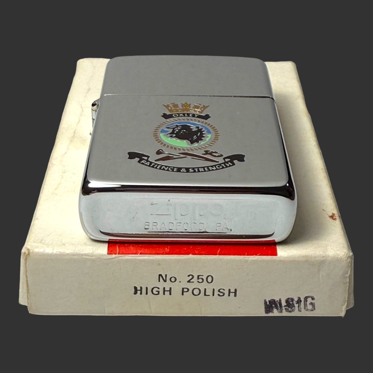 1981 Vintage HMAS Oxley S-57 Submarine Zippo Lighter