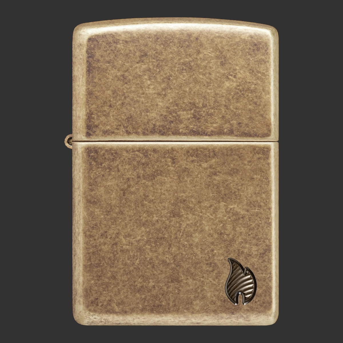 Zippo Lighter Armor® Antique Brass Flame Design
