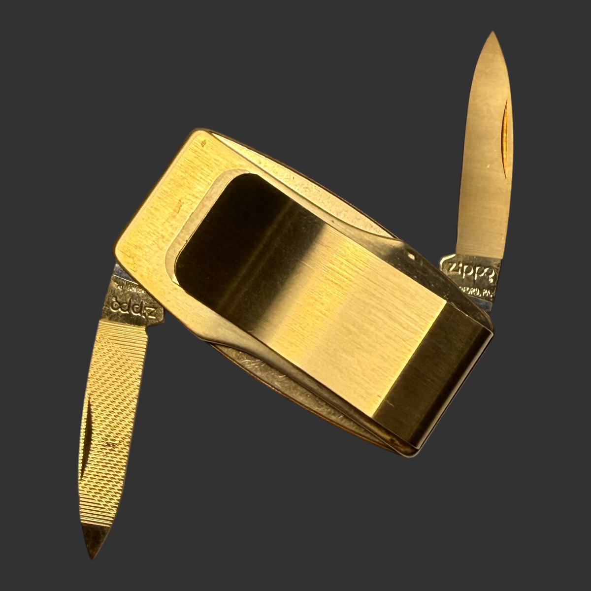 Colt Zippo Money Clip Pocket Knife