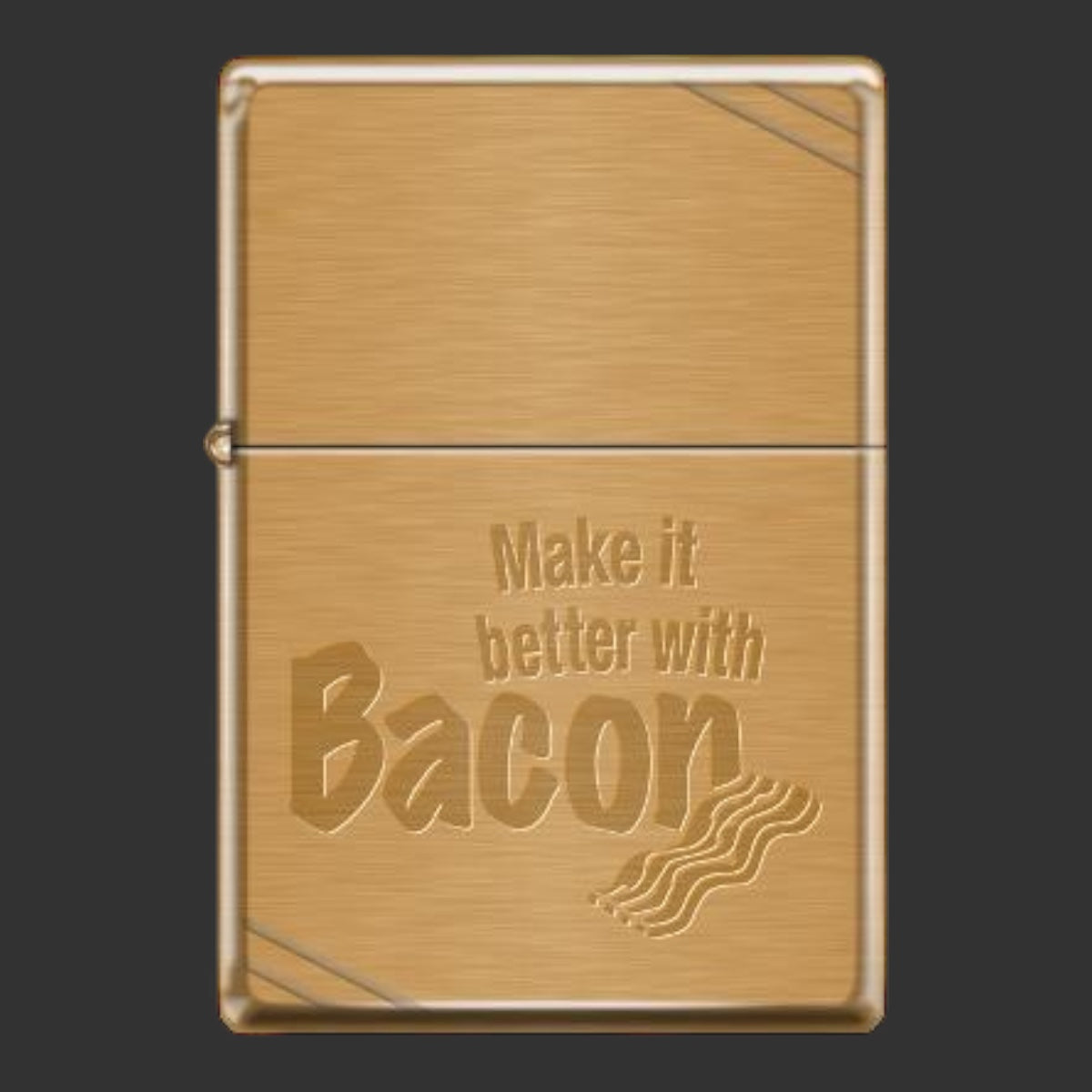 Original Riley's 66 Bacon Zippo Lighter