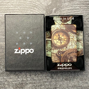Zippo Lighter - Nautical Compass - 540 Color