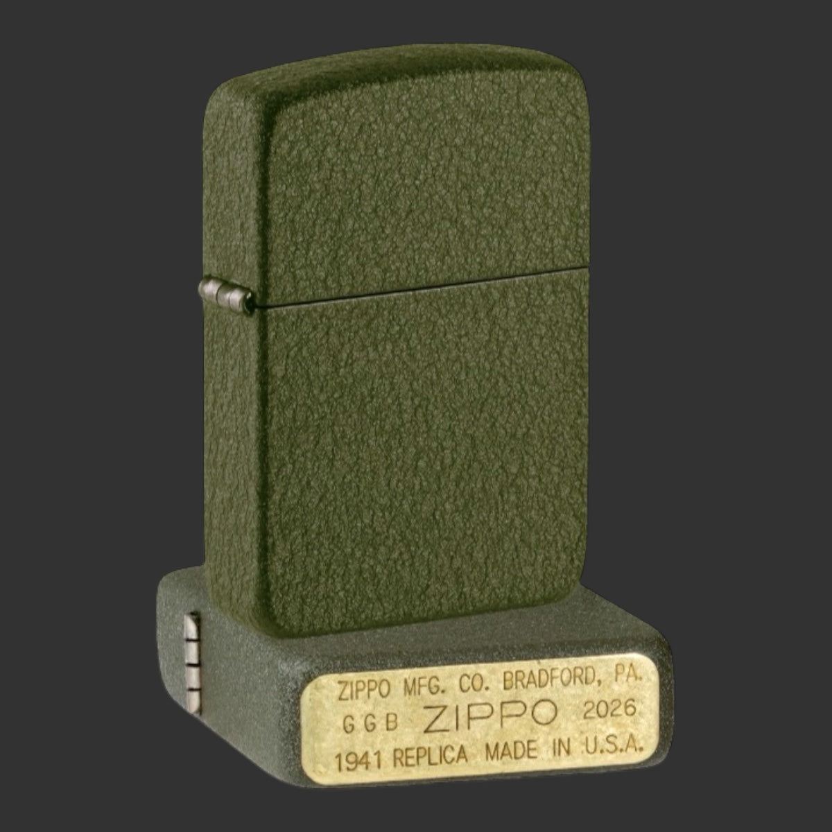 Founder’s Day Green Crackle 1941 Replica Zippo Lighter