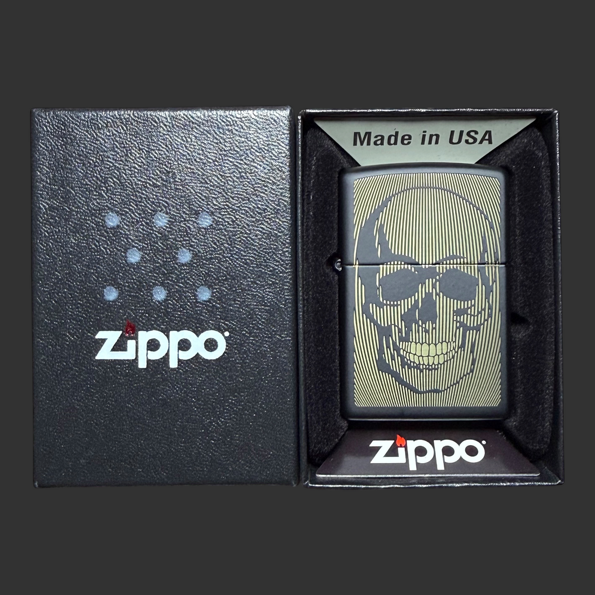 Skull Design Zippo Lighter