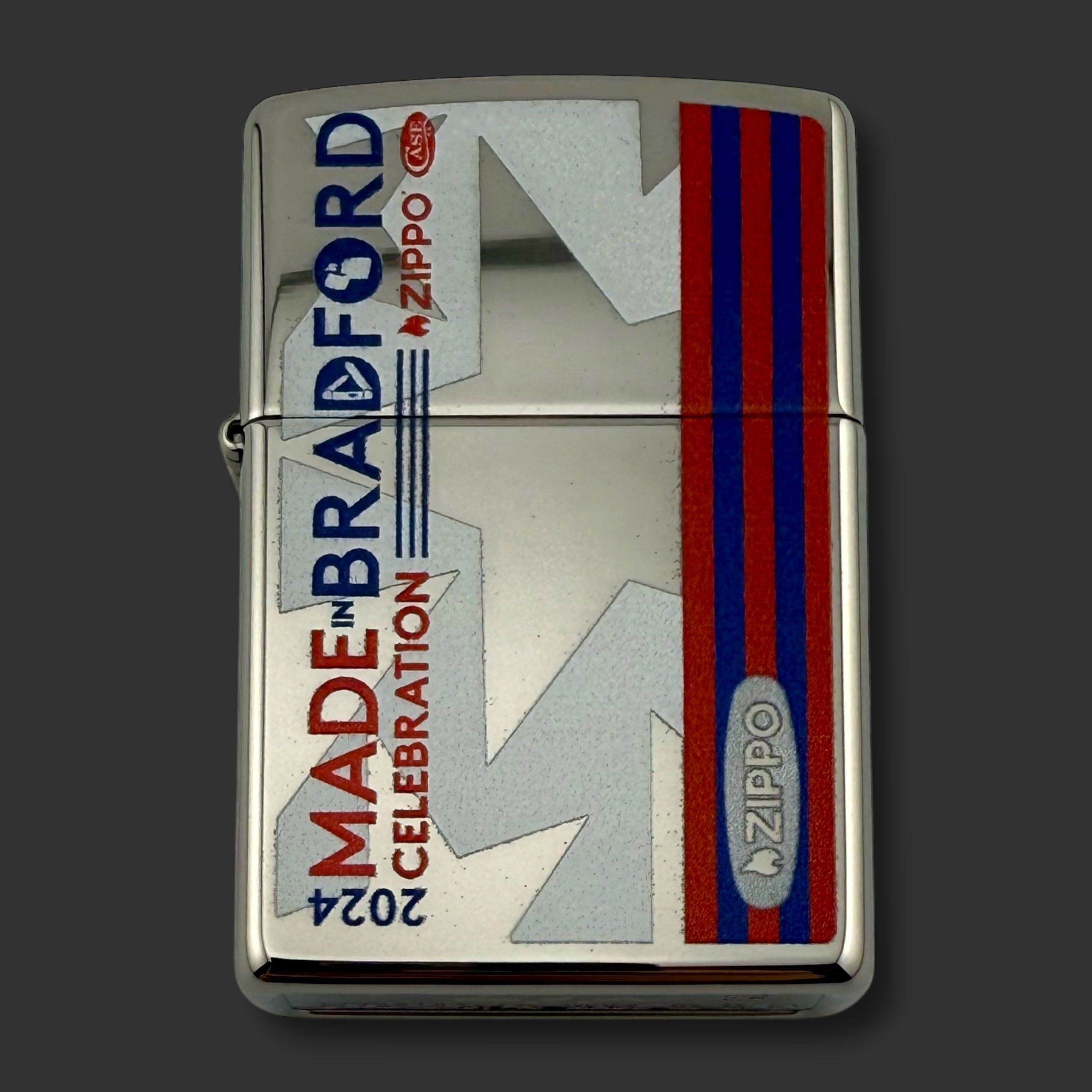 2024 Zippo Lighter - Made in Bradford Event - 066/100 - High Polish Chrome