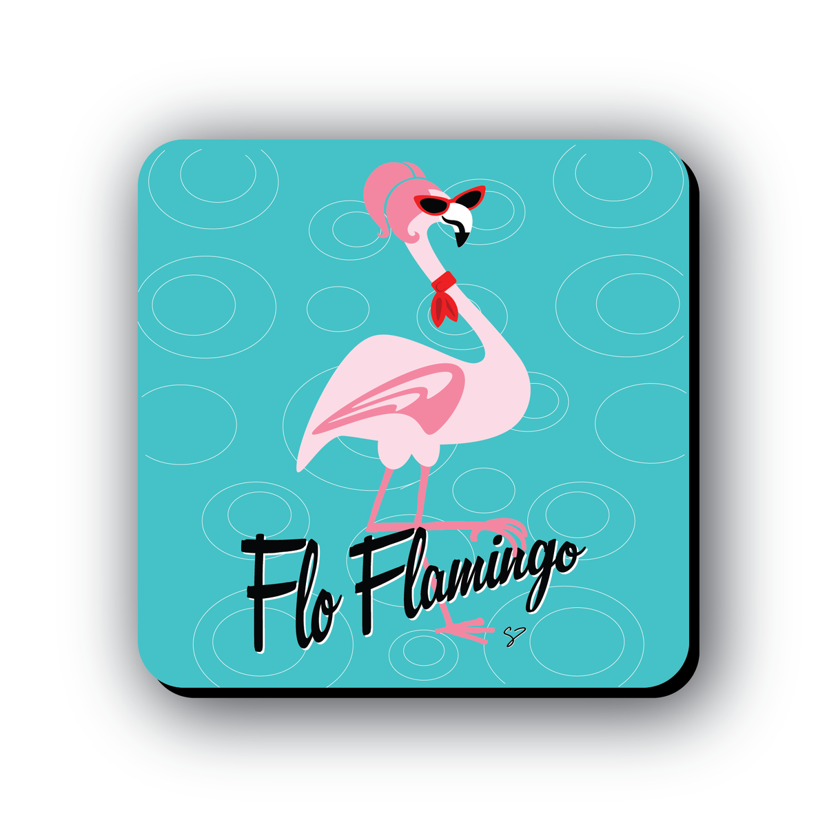 Riley&#39;s 66 Flo Flamingo Coaster