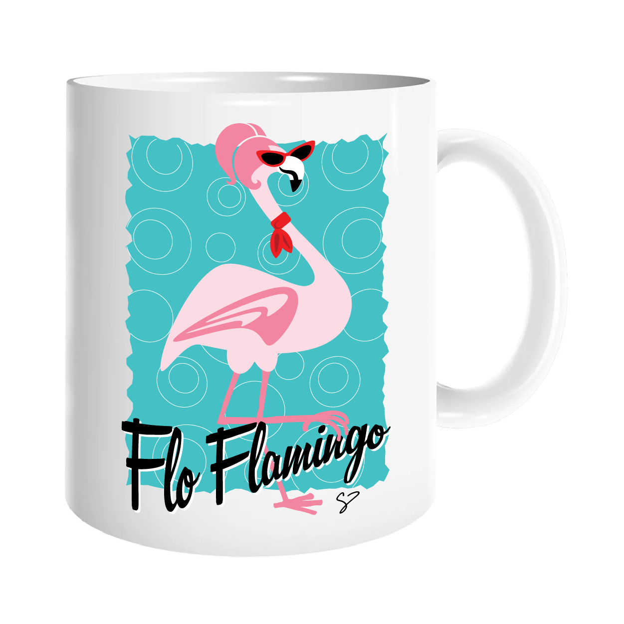 Riley's 66 Flo Flamingo Coffee Mug
