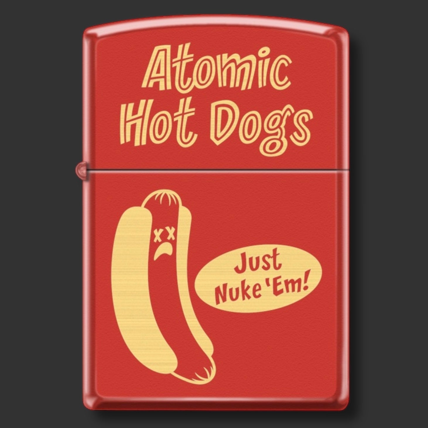 EXCLUSIVE - Riley's 66 Zippo Lighter - Atomic Hot Dogs - Red Matte
