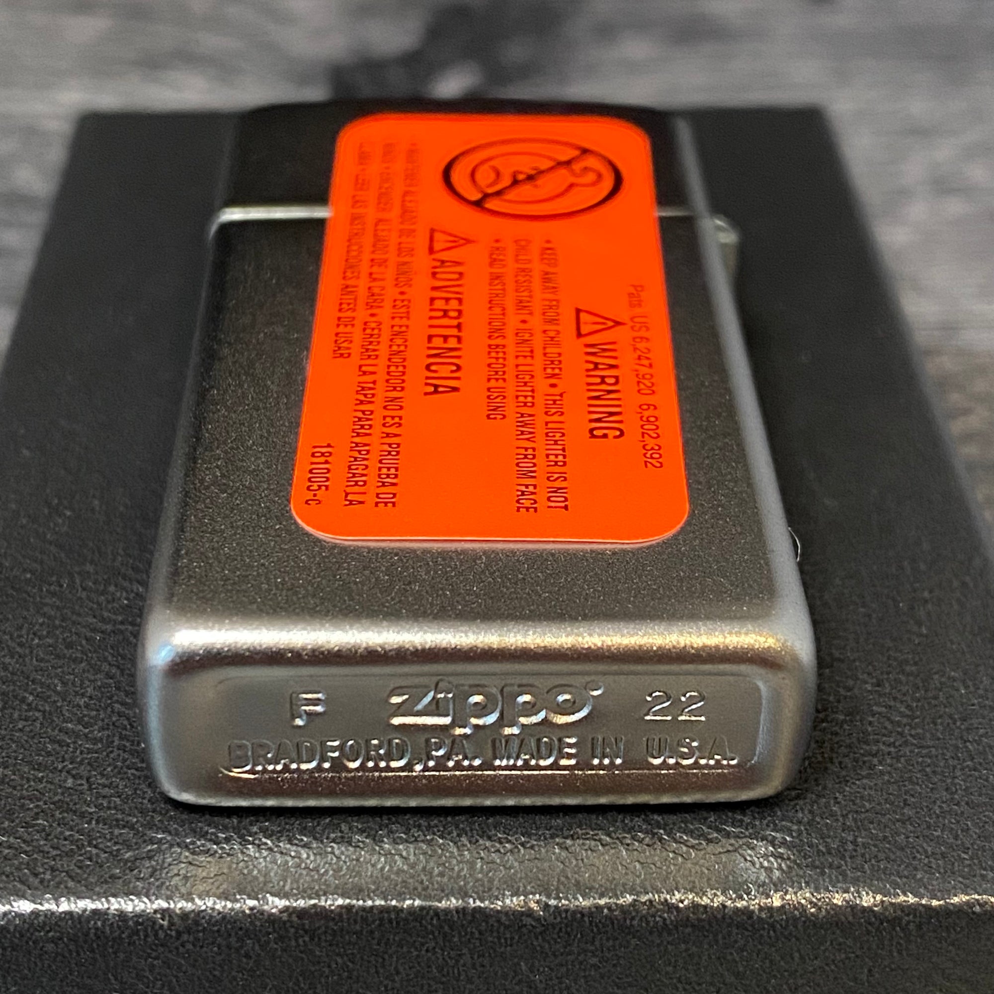 Exclusive - Riley's 66 Slim® Zippo Lighter - Mrs. 66 - Satin Chrome