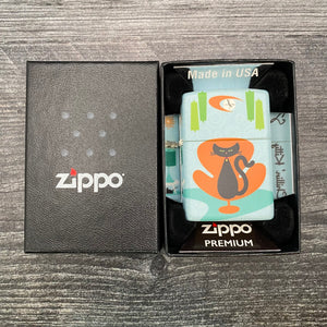 EXCLUSIVE - RILEY'S 66 ZIPPO LIGHTER - Chillin' Kitty - 540 Color