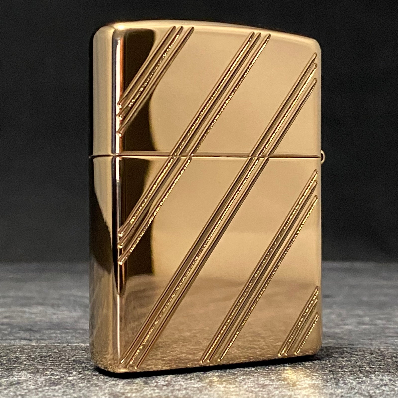 Zippo Lighter - Script Logo Collectible - Rose Gold - Riley's 66 LLC