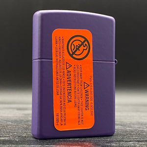 Zippo Lighter - Tiki Face - Purple Matte