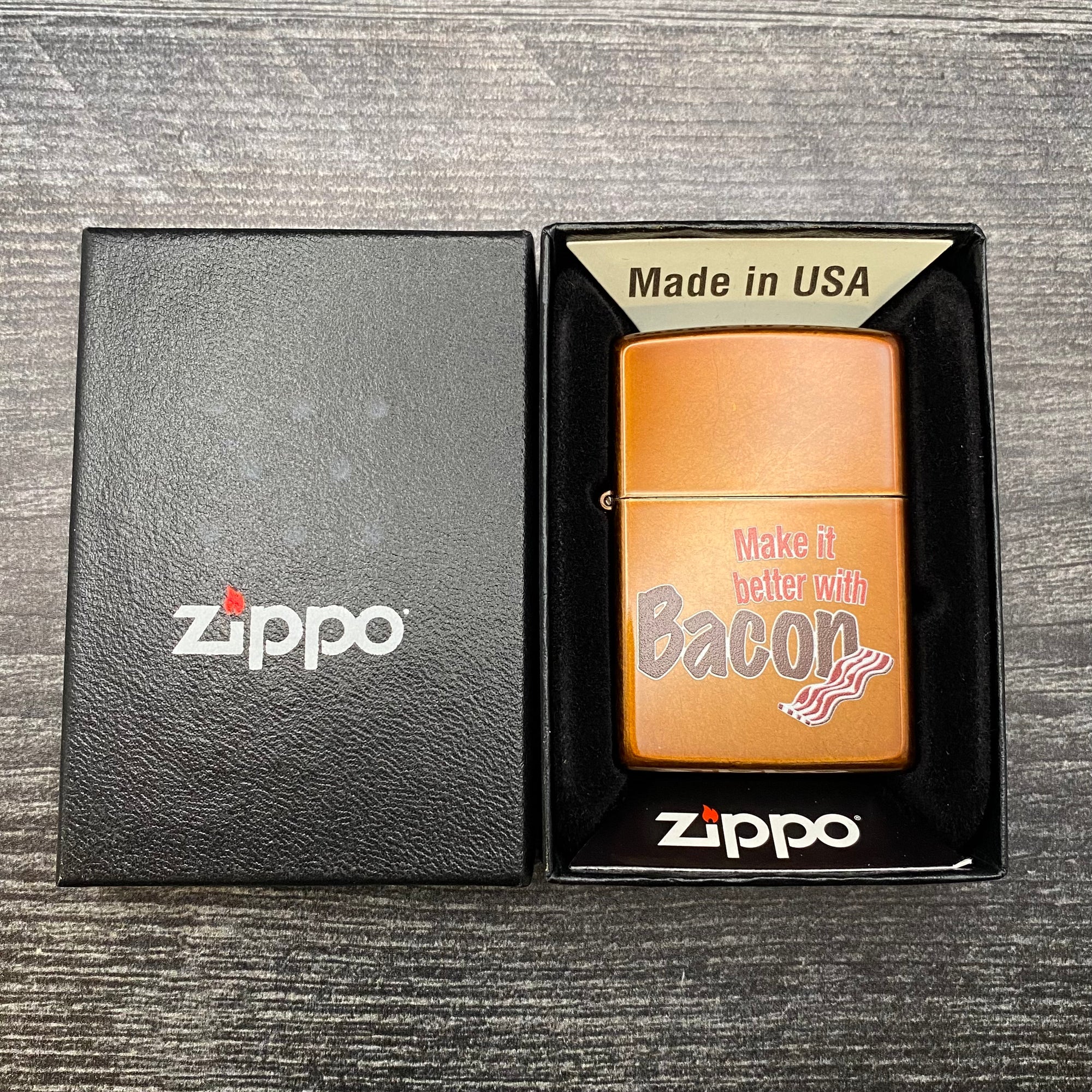 EXCLUSIVE - RILEY'S 66 ZIPPO LIGHTER - Bacon - Toffee