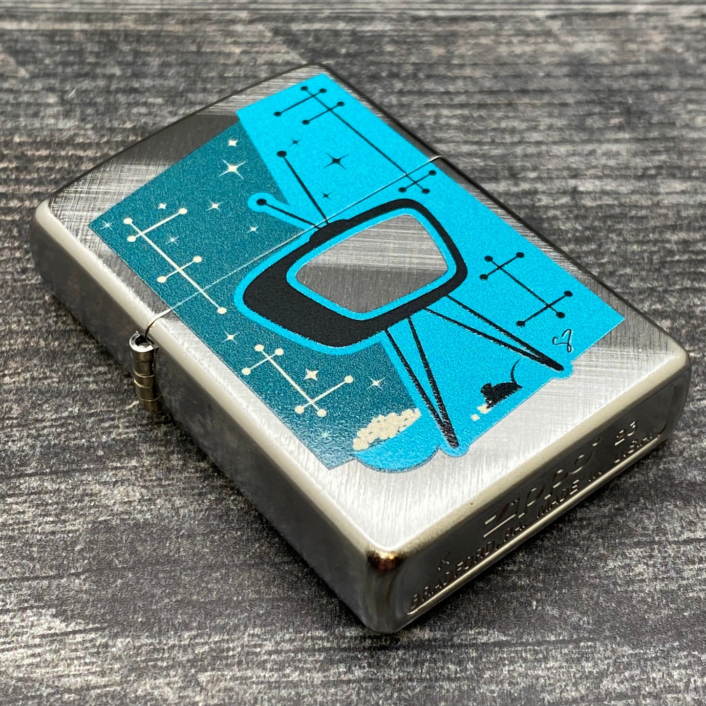 EXCLUSIVE  - Riley's 66 Zippo Lighter - Static - Diagonal Weave
