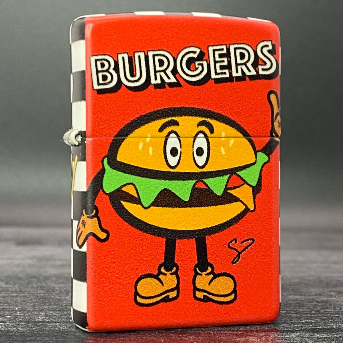 EXCLUSIVE - Riley&#39;s 66 Zippo Lighter - Cheeseburger - 540 Color
