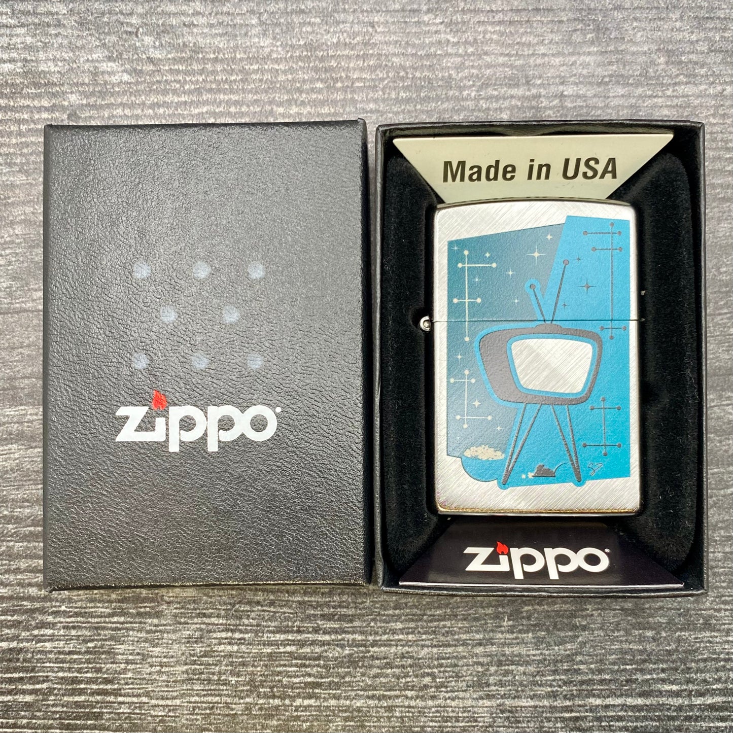 EXCLUSIVE  - Riley's 66 Zippo Lighter - Static - Diagonal Weave