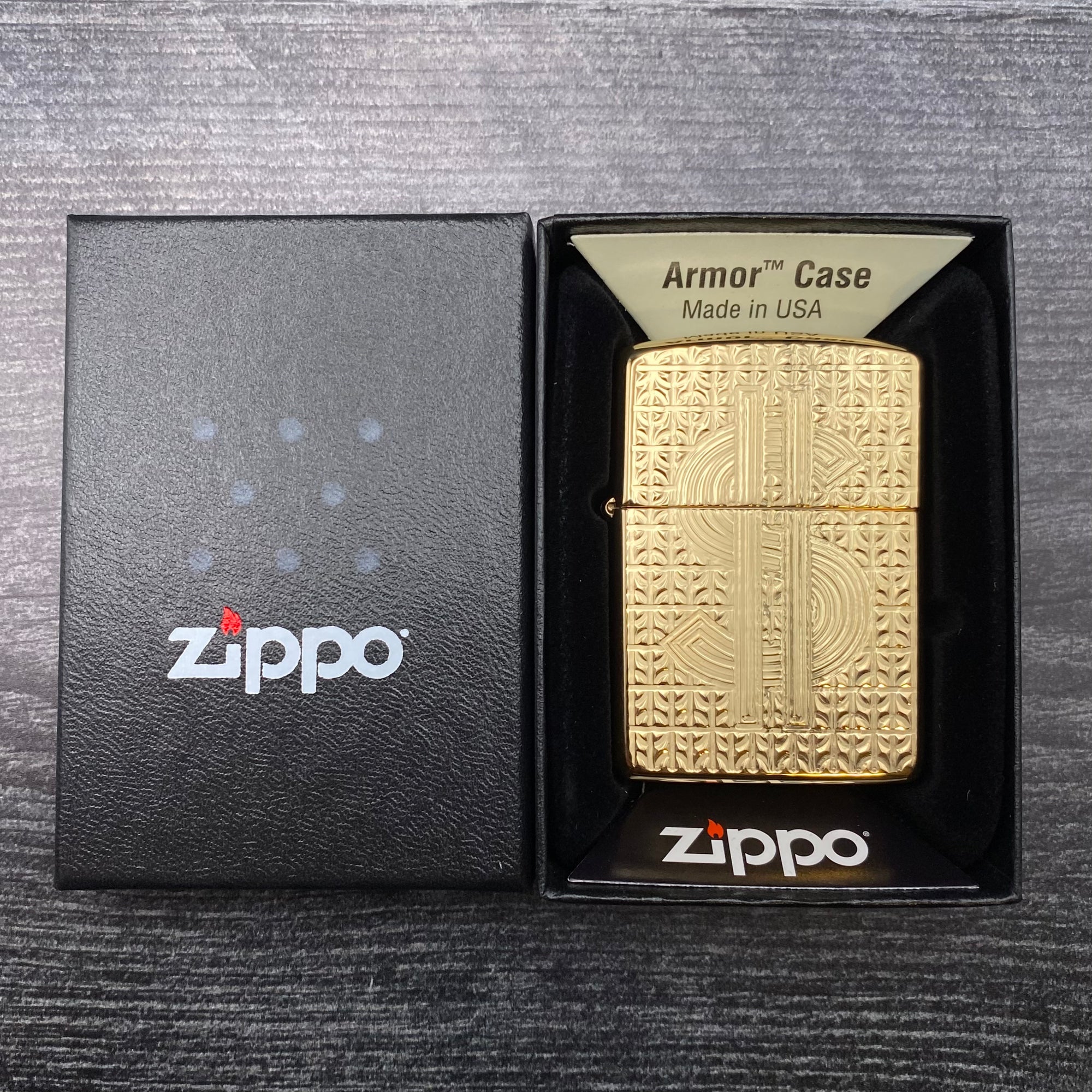 ZIPPO LIGHTER - Bling Dollar - Armor® High Polish Brass