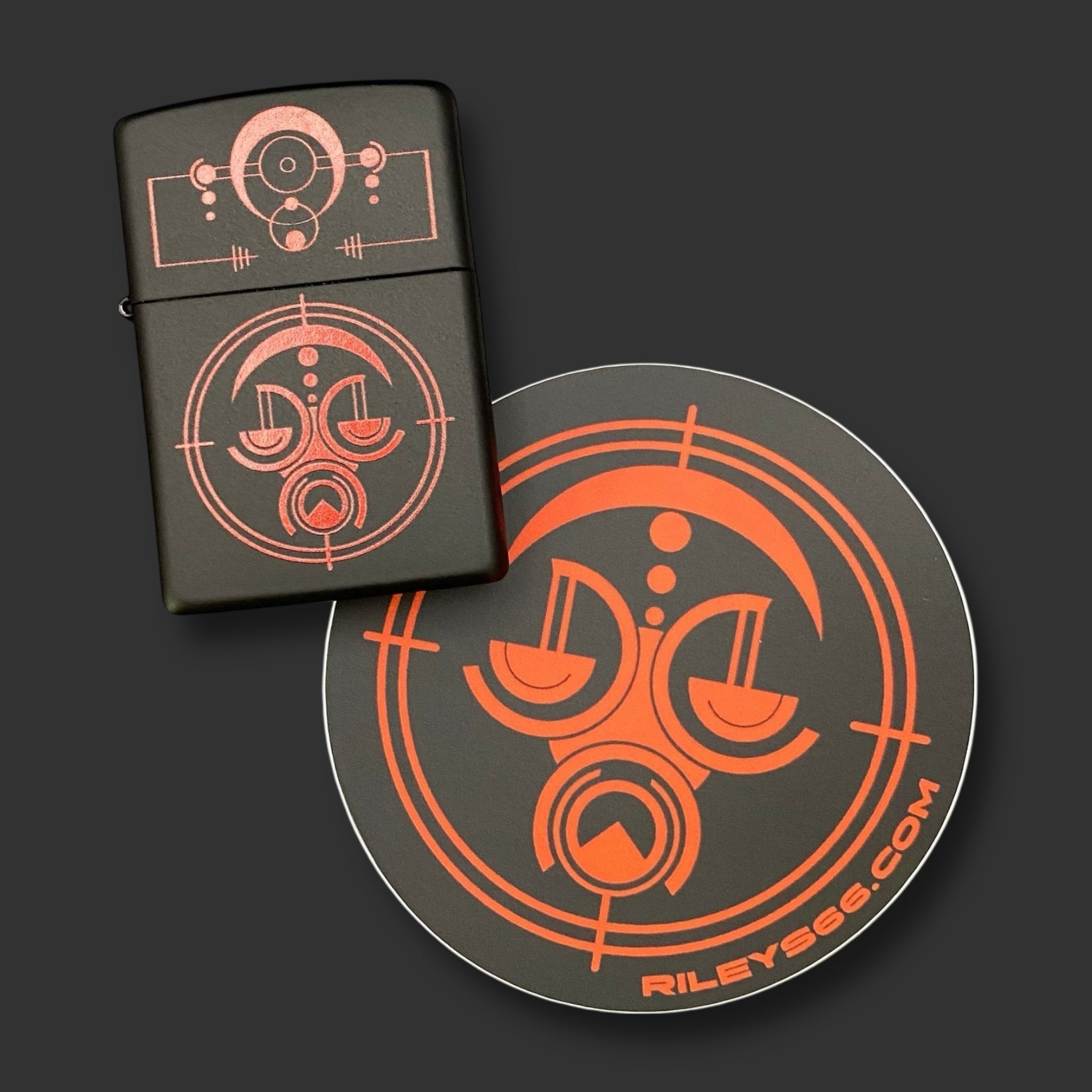 EXCLUSIVE - Riley's 66 Zippo Lighter - Alien - Black Matte