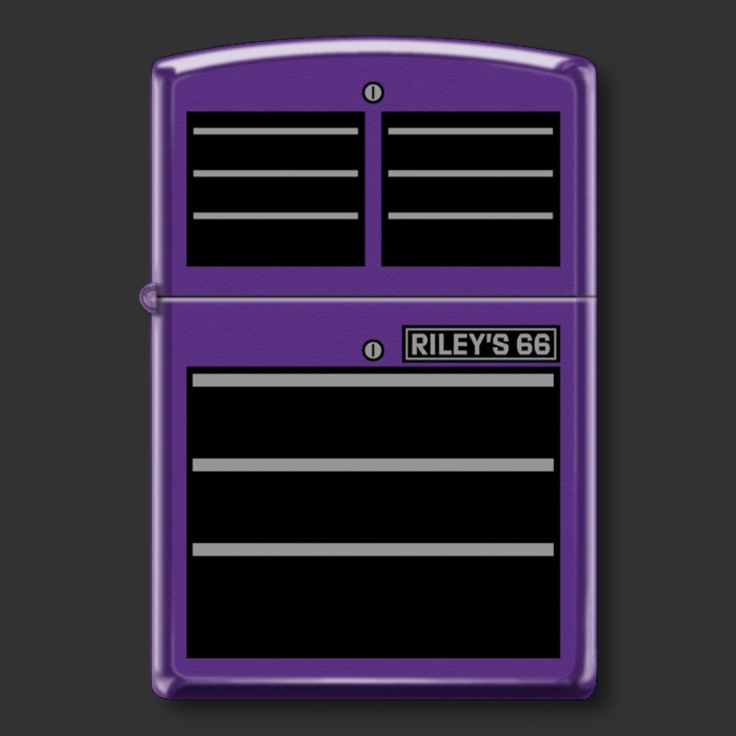 EXCLUSIVE - Riley's 66 Zippo Lighter - Toolbox - Purple Matte