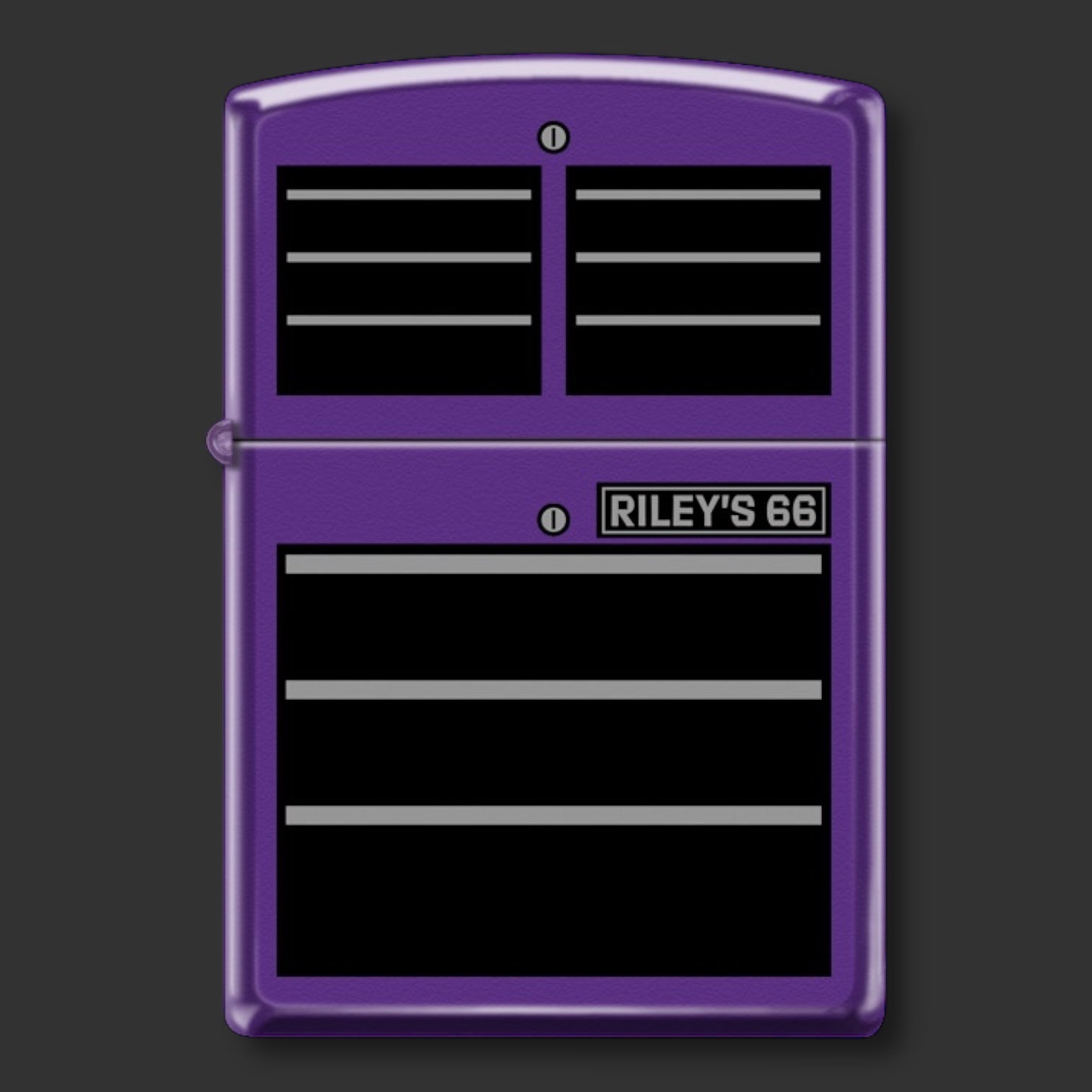 EXCLUSIVE - Riley's 66 Zippo Lighter - Toolbox - Purple Matte
