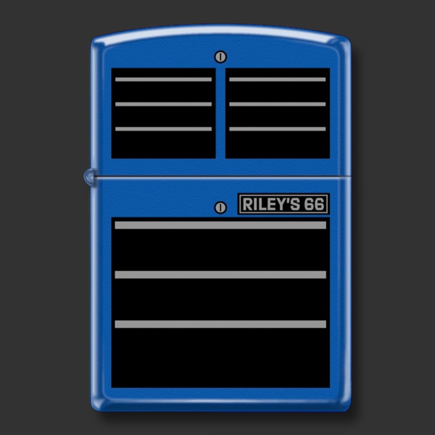 EXCLUSIVE - Riley's 66 Zippo Lighter - Toolbox - Royal Blue