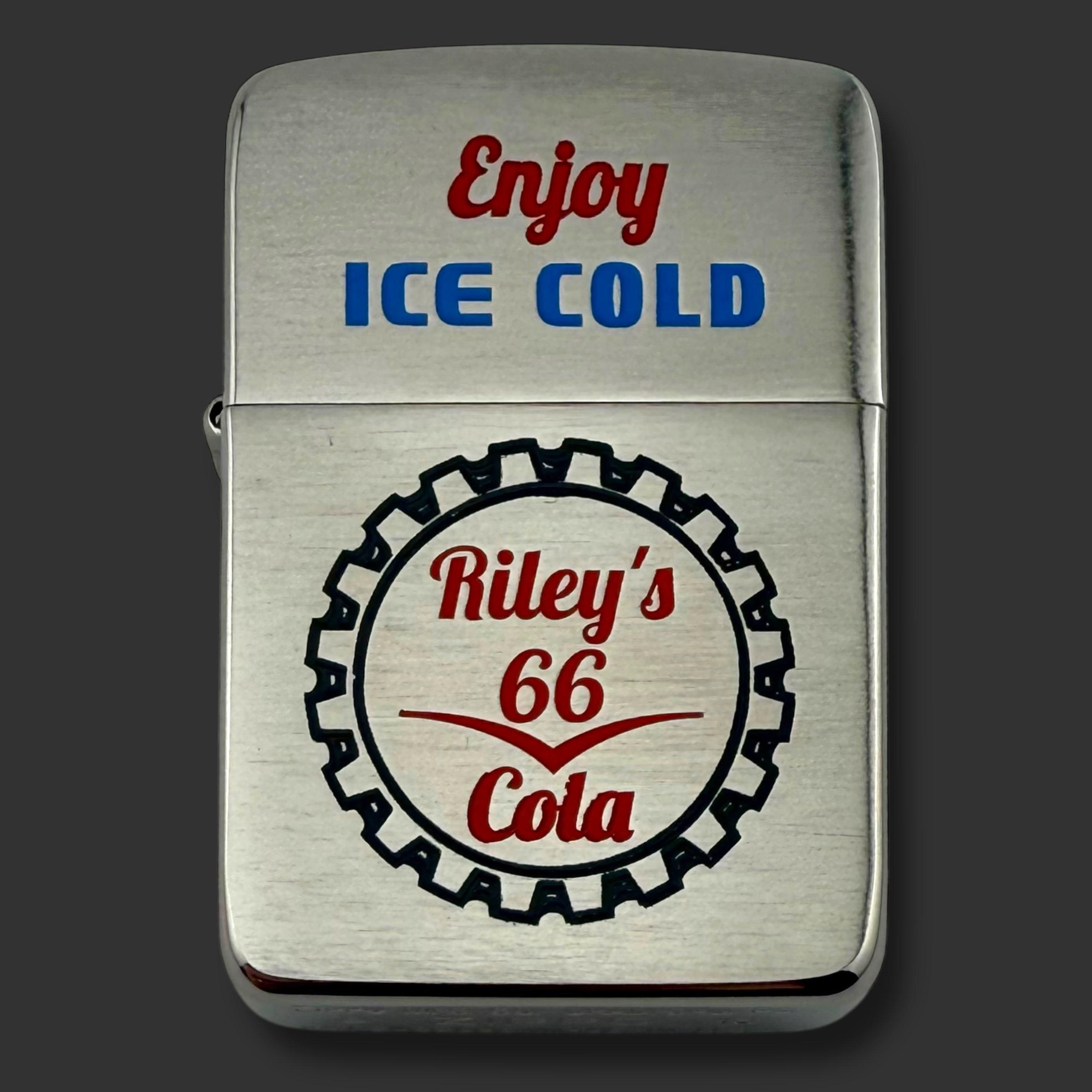 EXCLUSIVE - Riley's 66 Zippo Lighter - Bottle Cap - 1941 Replica