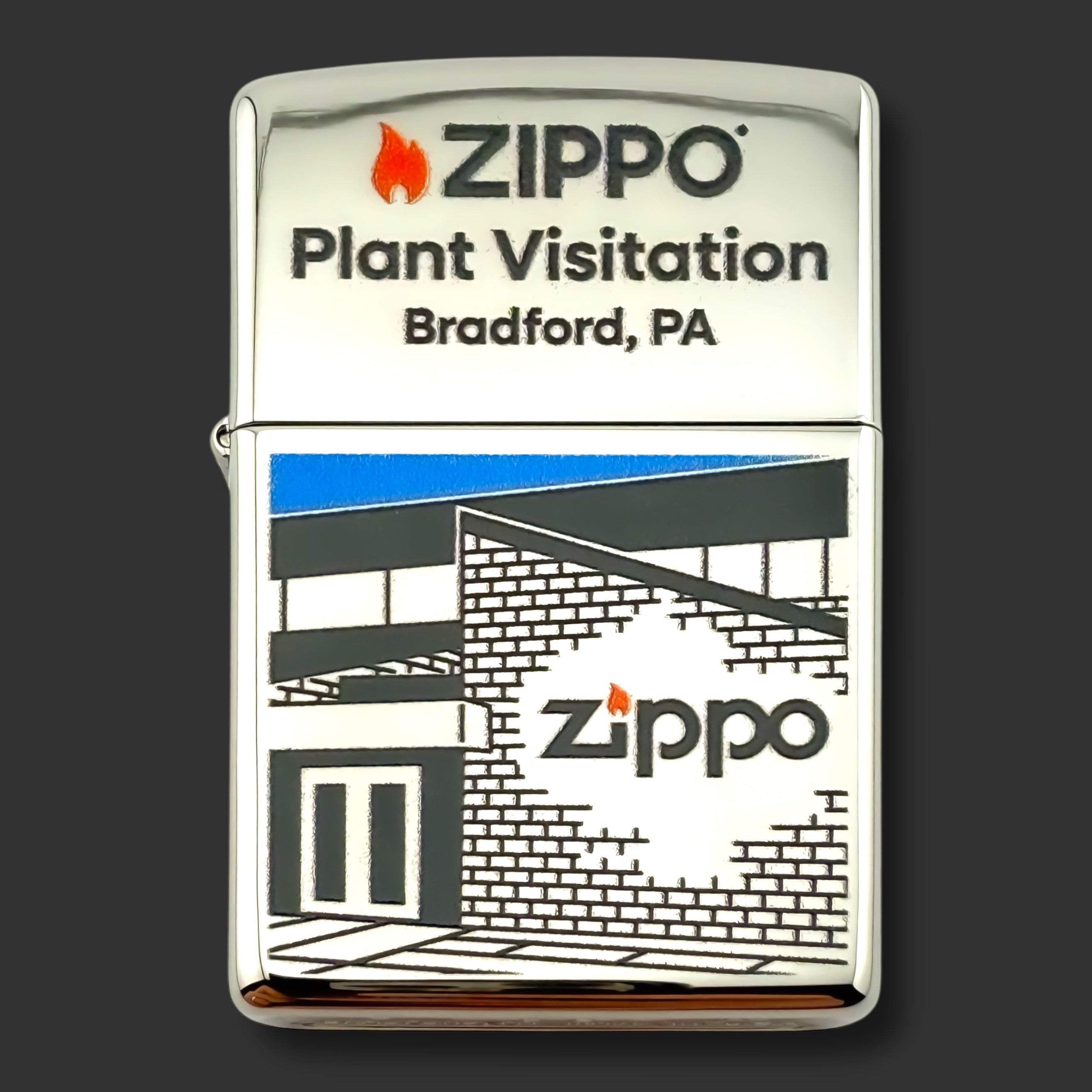 2025 Zippo Lighter - Plant Visitation - 001/200 - High Polish Chrome