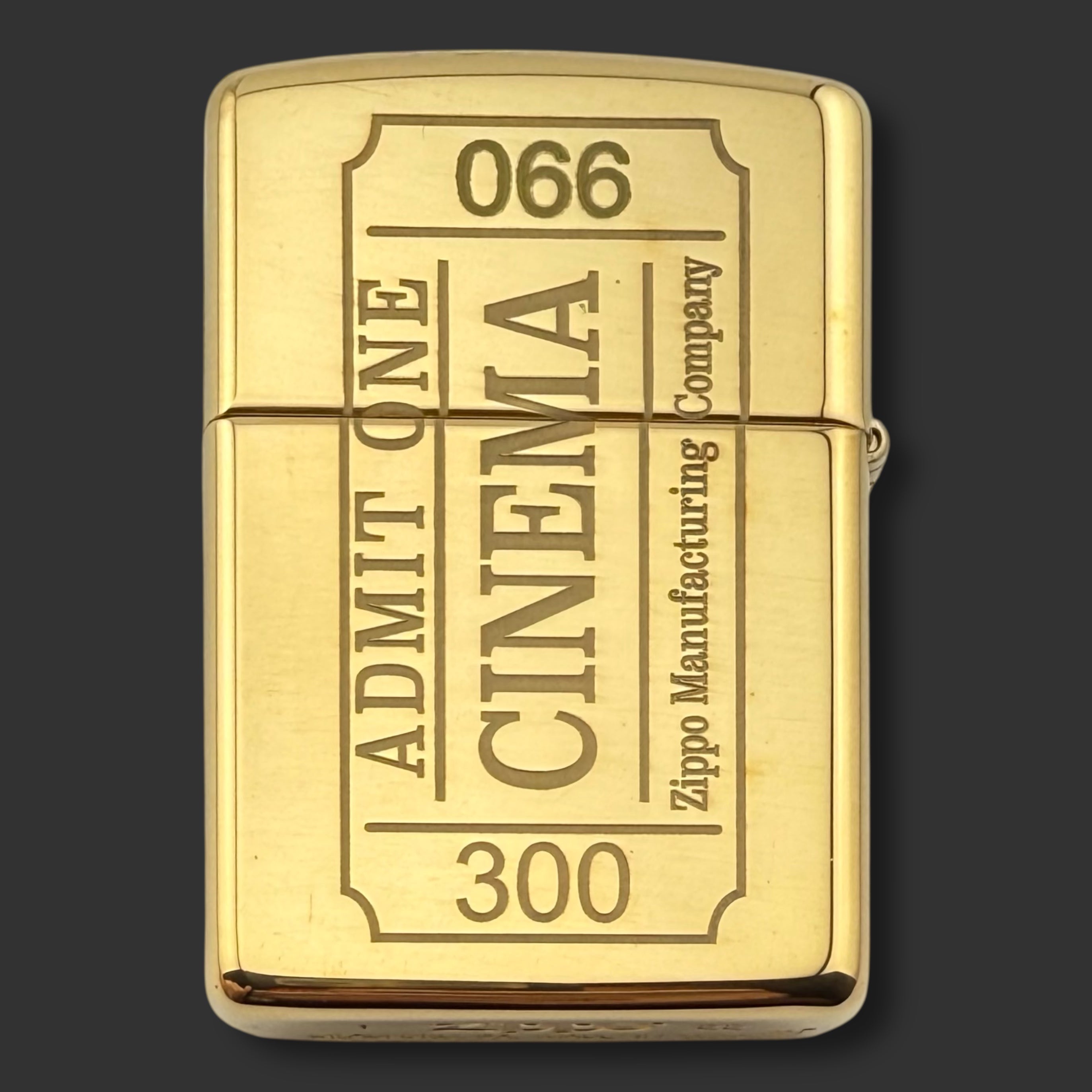 2022 Zippo Lighter - 80 Years in the Movies - 66/300 - High Polish Brass