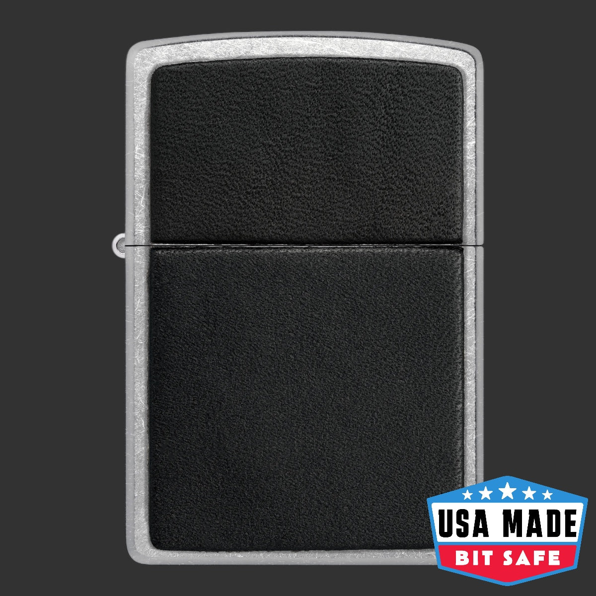 Zippo Black Leather Emblem Bit Safe Screwdriver