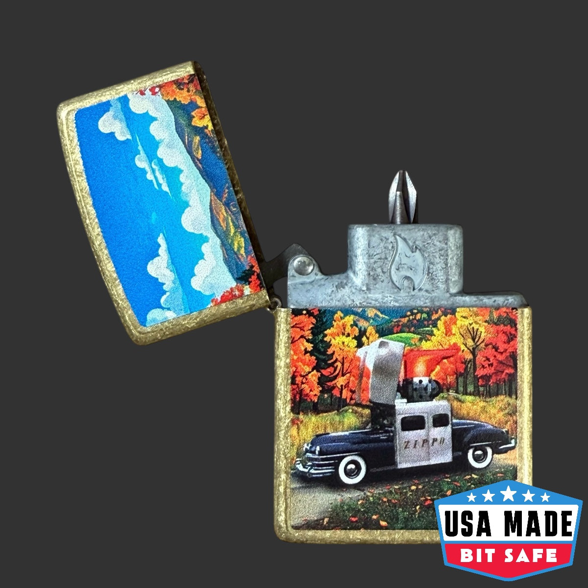 Zippo Car Street Brass Bit Safe Screwdriver