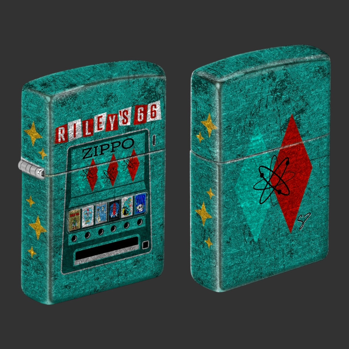 Original Riley's 66 Zippomatic Zippo Lighter