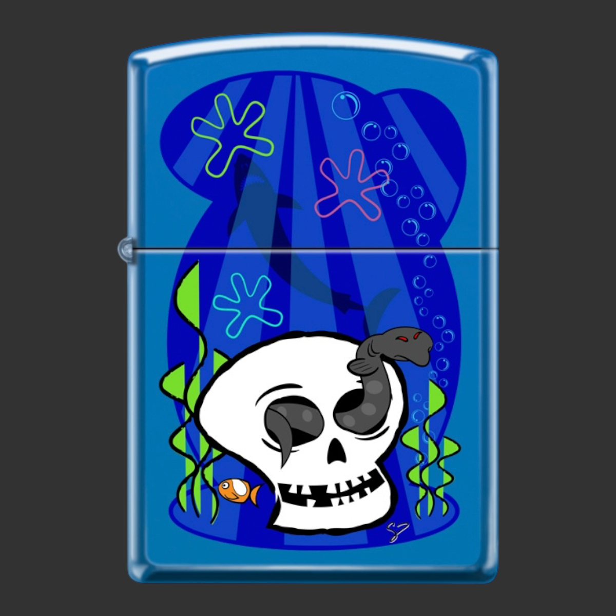 Original Riley's 66 Skully Zippo Lighter