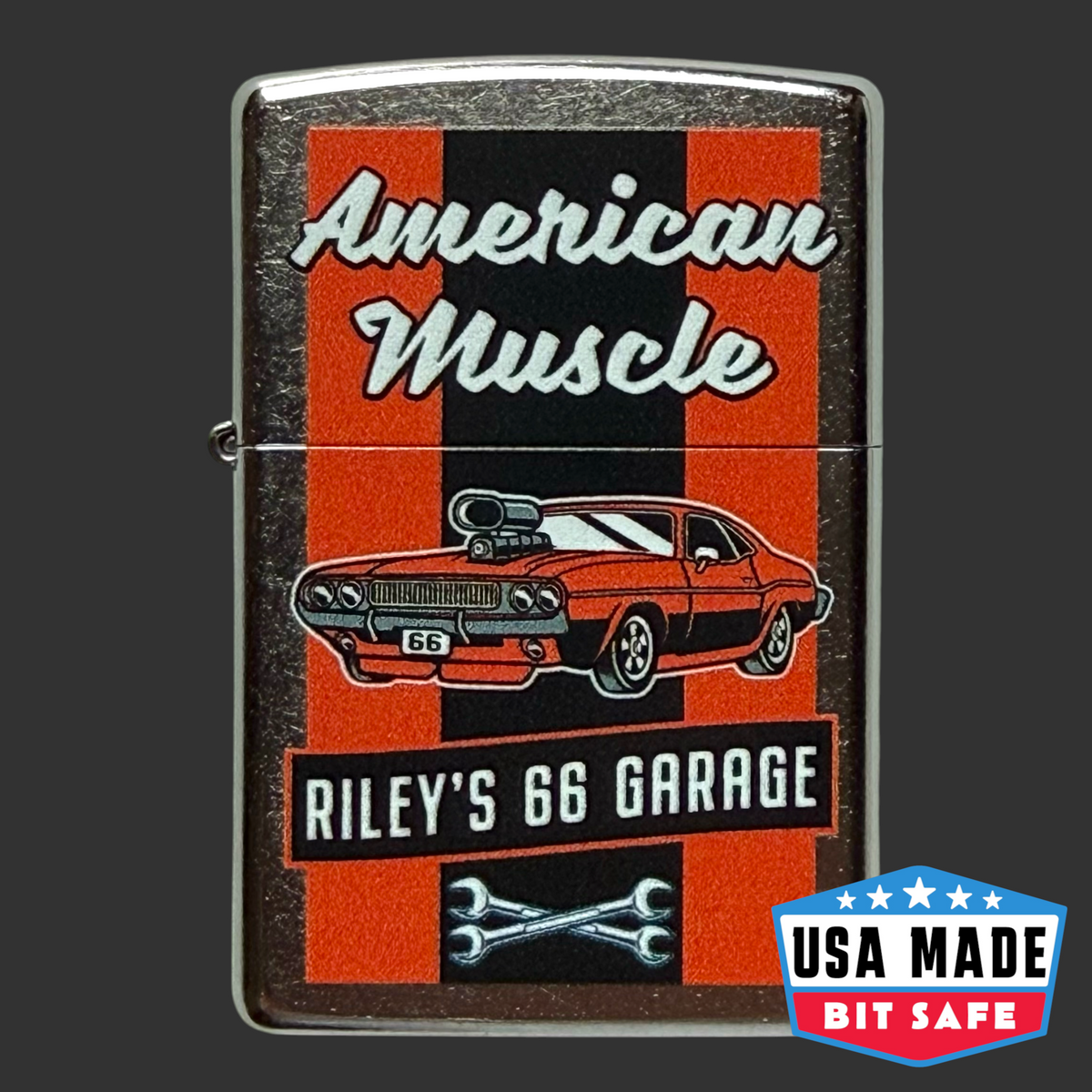 American Muscle Zippo Bit Safe - 1 of 10 - Riley's 66 Original Artwork