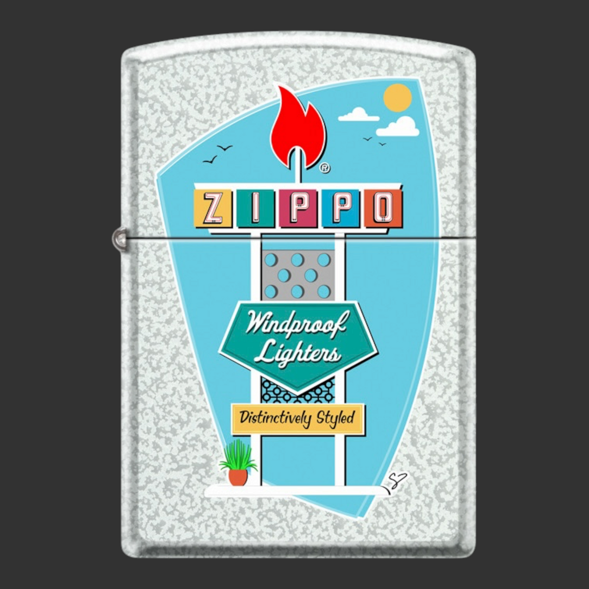 Retro Sign Zippo Lighter - 1 of 10 - Original Riley's 66 Artwork