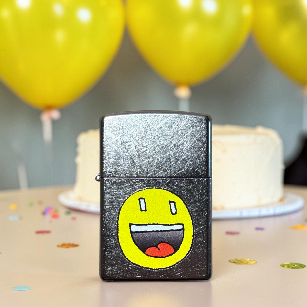 Laughing Face Zippo Lighter