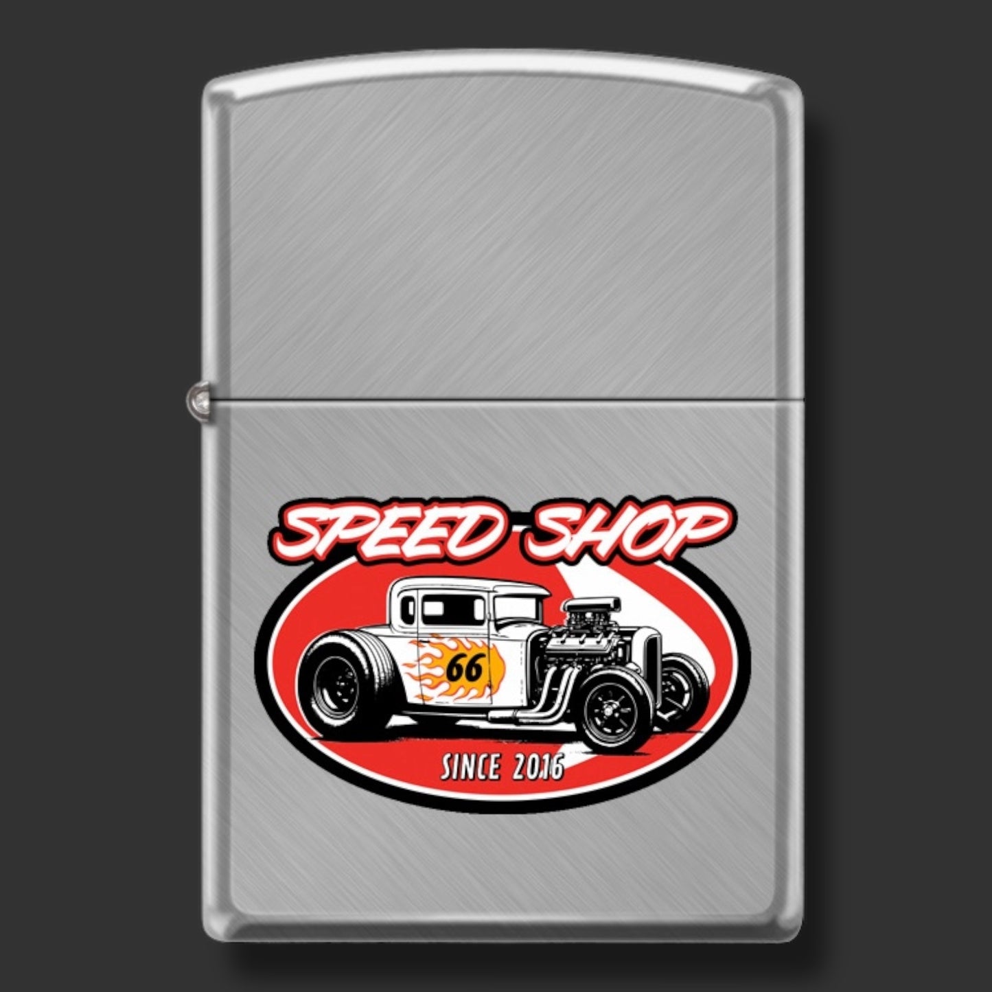 EXCLUSIVE - Riley's 66 Zippo Lighter - Speed Shop - Herringbone Sweep